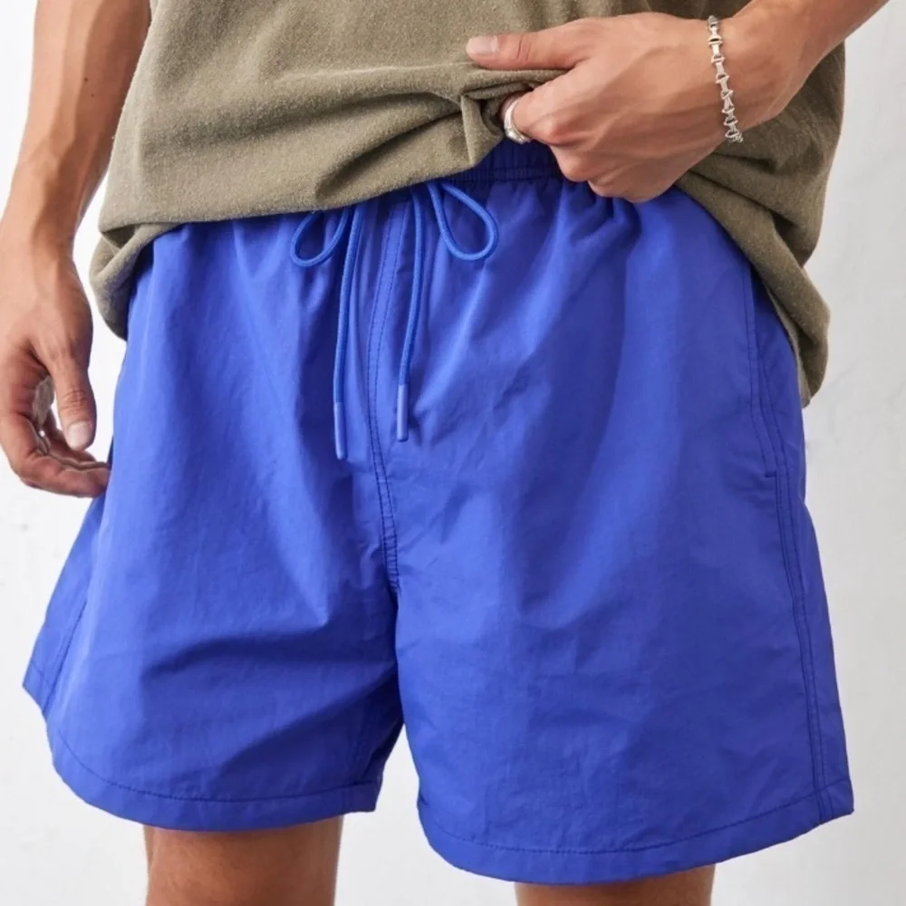 NWT Urban Outfitters Standard Cloth Blue Nylon Shorts